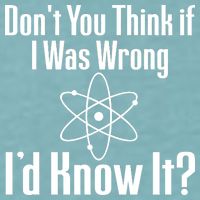 Don't You Think That If I Was Wrong I'd Know It? Sueded Cloud Jersey T-Shirt