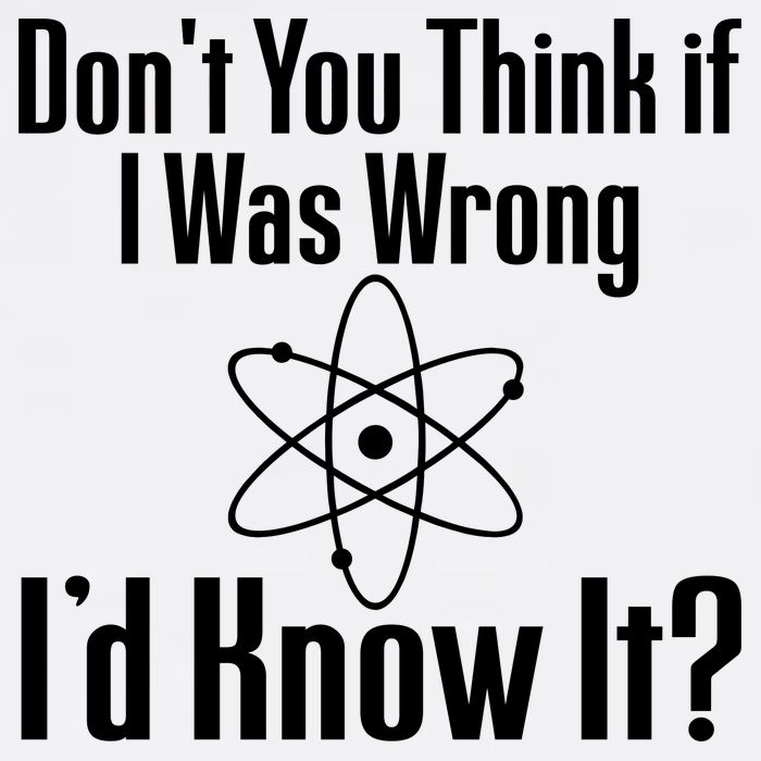Don't You Think That If I Was Wrong I'd Know It? Garment-Dyed Sweatshirt