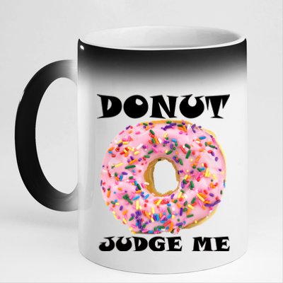 Donut Judge Me 11oz Black Color Changing Mug