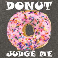 Donut Judge Me Cotton Canvas Backpack