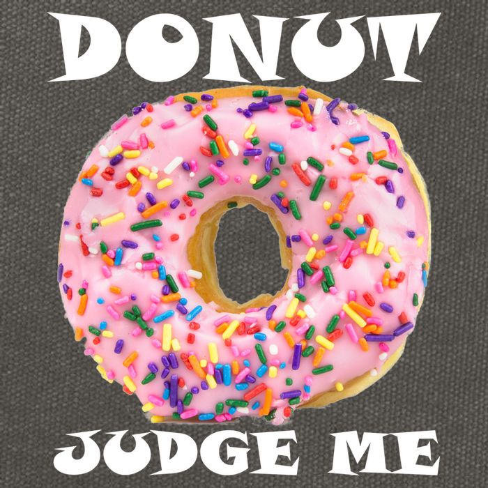 Donut Judge Me Cotton Canvas Backpack
