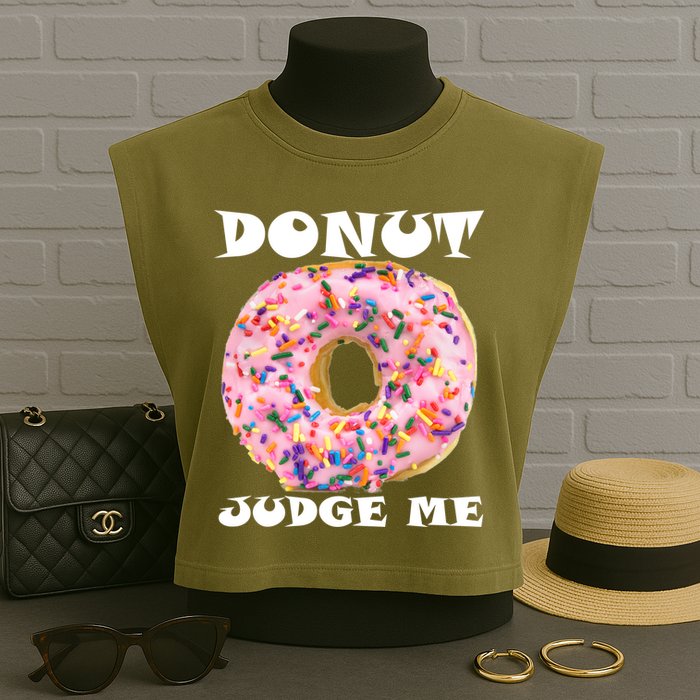 Donut Judge Me Garment-Dyed Women's Muscle Tee