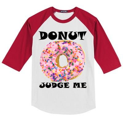 Donut Judge Me Kids Colorblock Raglan Jersey