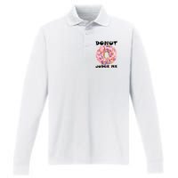 Donut Judge Me Performance Long Sleeve Polo