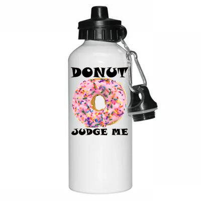 Donut Judge Me Aluminum Water Bottle