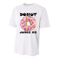 Donut Judge Me Youth Performance Sprint T-Shirt