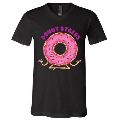 Donut Stress V-Neck T-Shirt