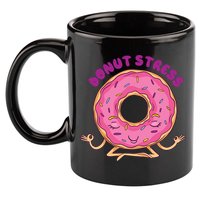 Donut Stress 11oz C Handle Ceramic Mug