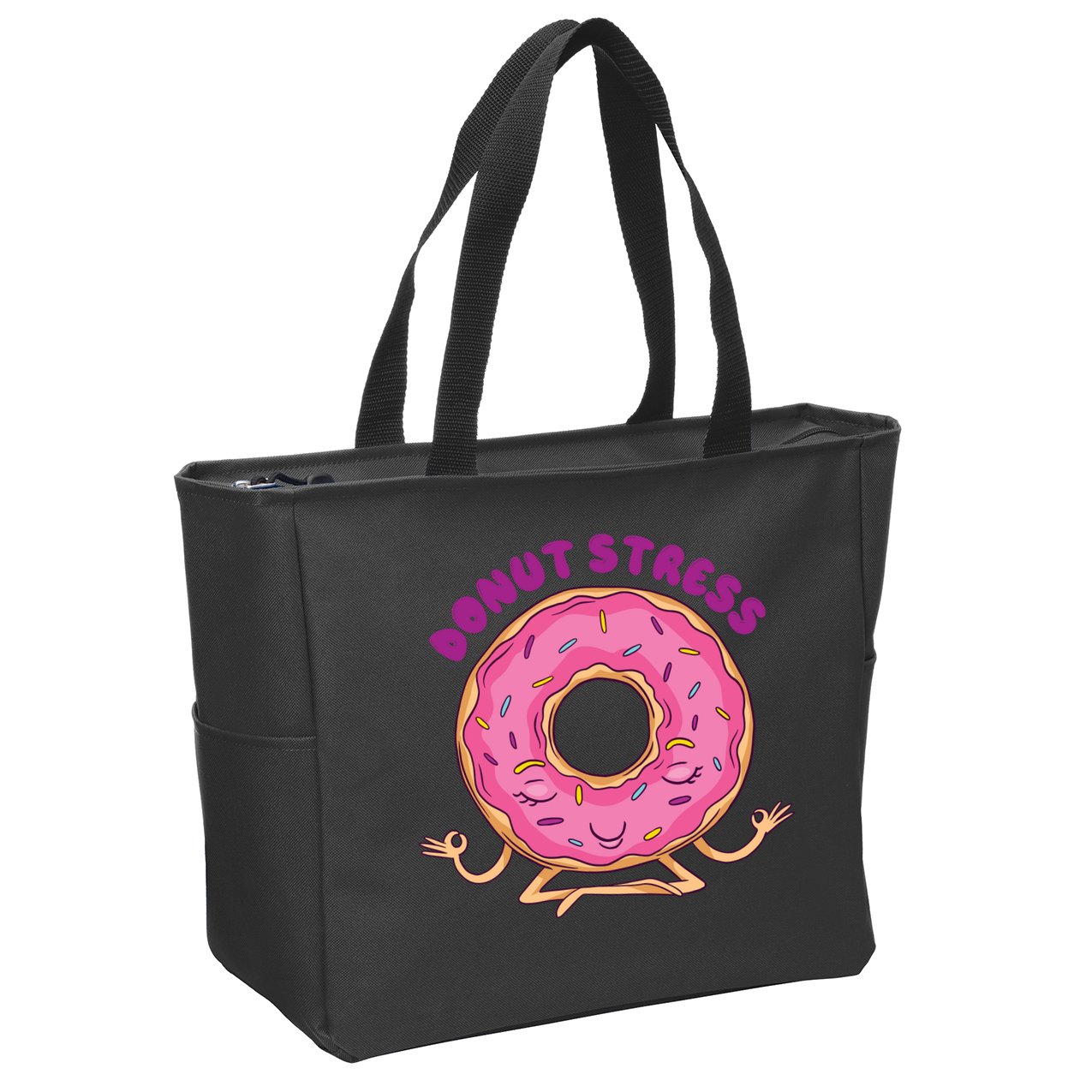 Donut Stress Zip Tote Bag