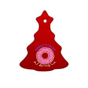 Donut Stress Ceramic Tree Ornament