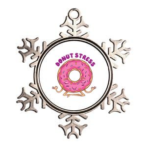 Donut Stress Metallic Star Ornament