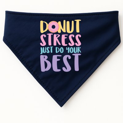 Donut Stress Just Do Your Best USA-Made Doggie Bandana