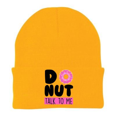 Donut Talk To Me Knit Cap Winter Beanie