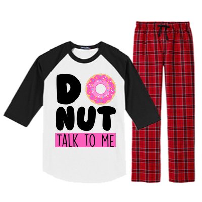 Donut Talk To Me Raglan Sleeve Pajama Set