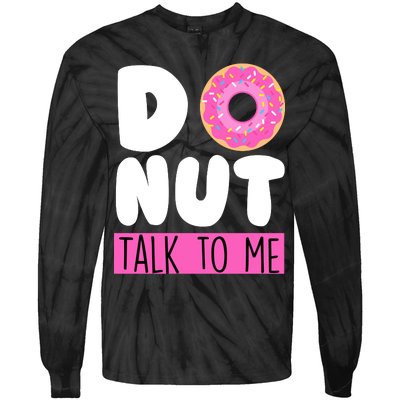 Donut Talk To Me Tie-Dye Long Sleeve Shirt