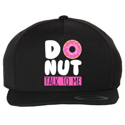 Donut Talk To Me Wool Snapback Cap