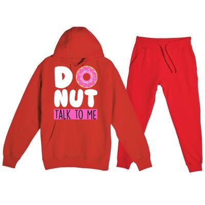 Donut Talk To Me Premium Hooded Sweatsuit Set