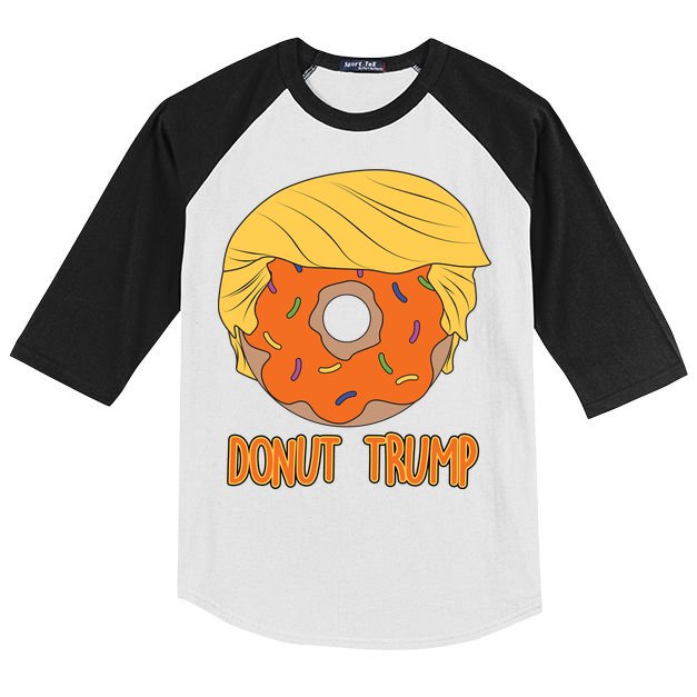 Donut Trump Kids Colorblock Raglan Jersey