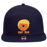 Donut Trump 7 Panel Mesh Trucker Snapback Hat