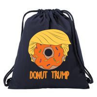 Donut Trump Drawstring Bag