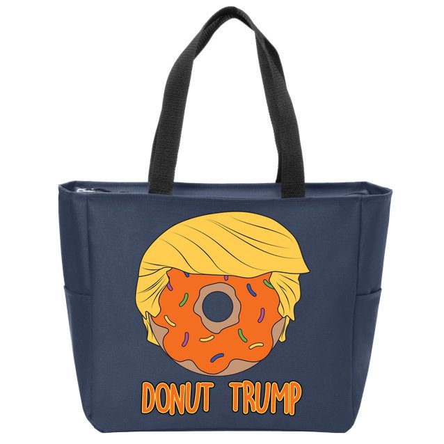 Donut Trump Zip Tote Bag