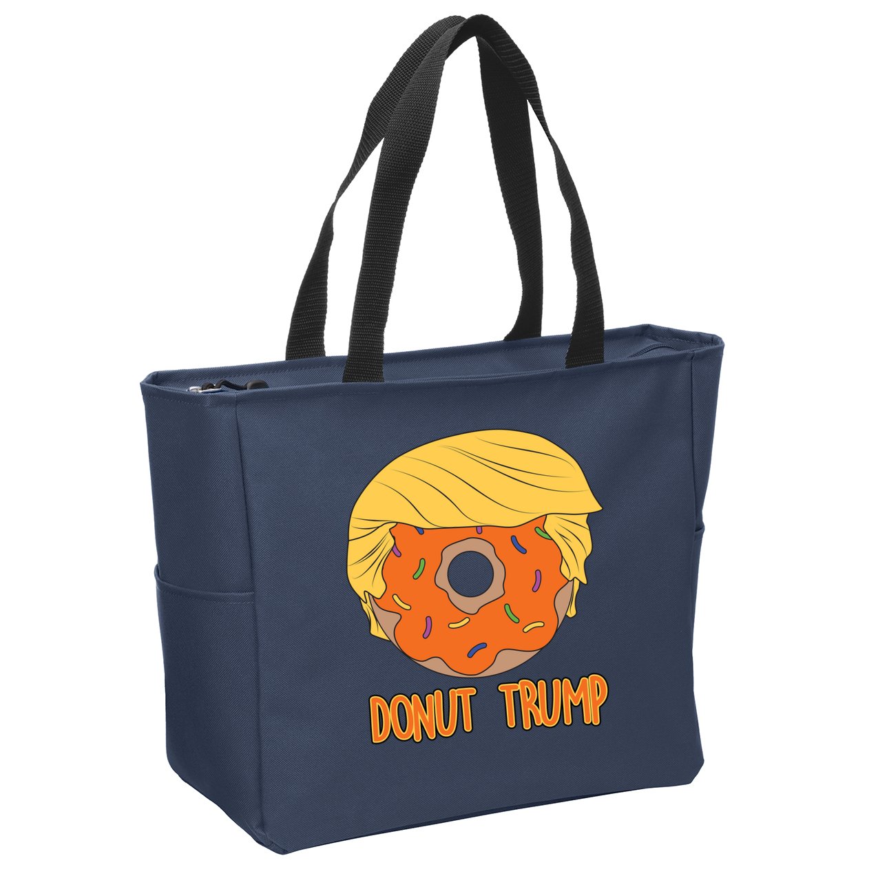 Donut Trump Zip Tote Bag