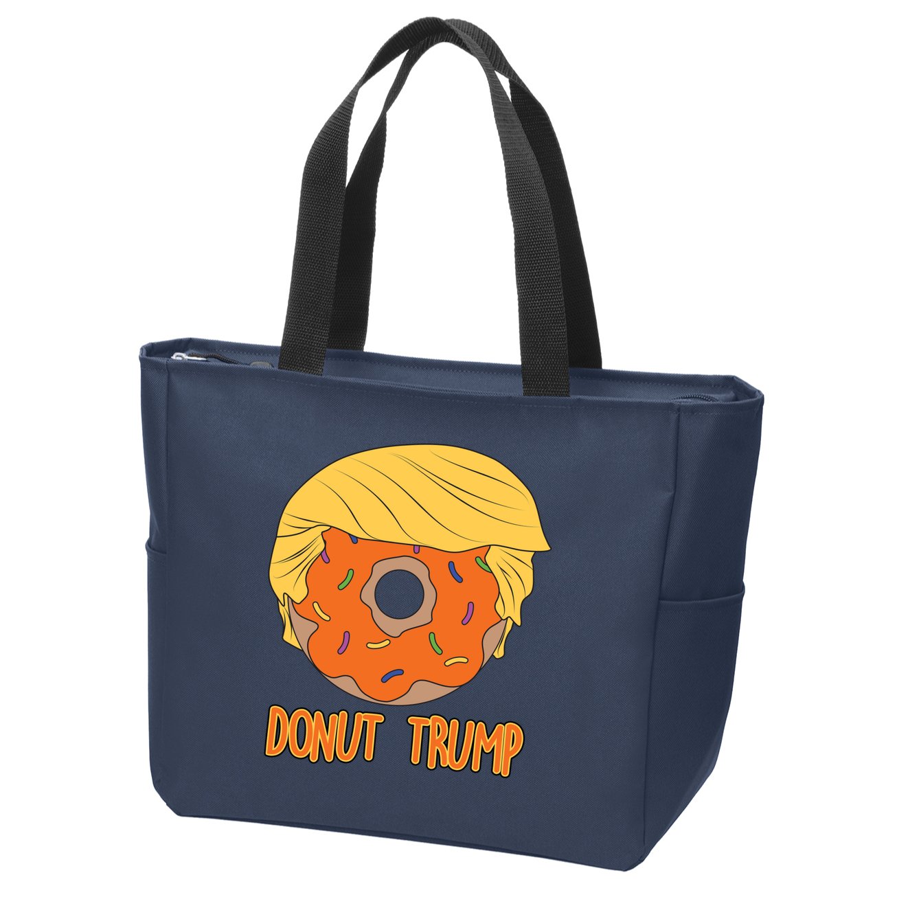 Donut Trump Zip Tote Bag