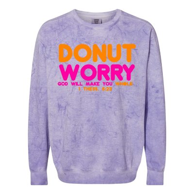 Donut Worry Colorblast Crewneck Sweatshirt