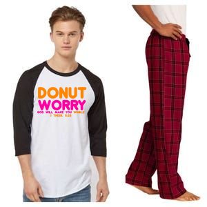 Donut Worry Raglan Sleeve Pajama Set