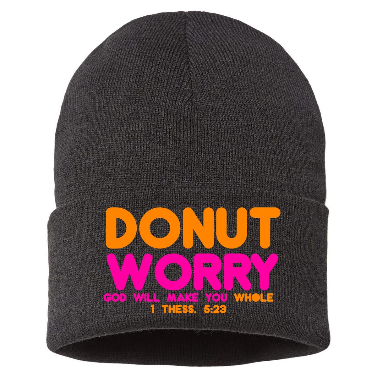 Donut Worry Sustainable Knit Beanie
