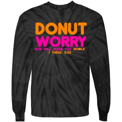 Donut Worry Tie-Dye Long Sleeve Shirt