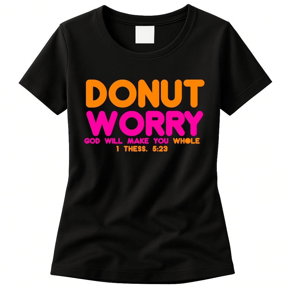 Donut Worry Womens T-Shirt
