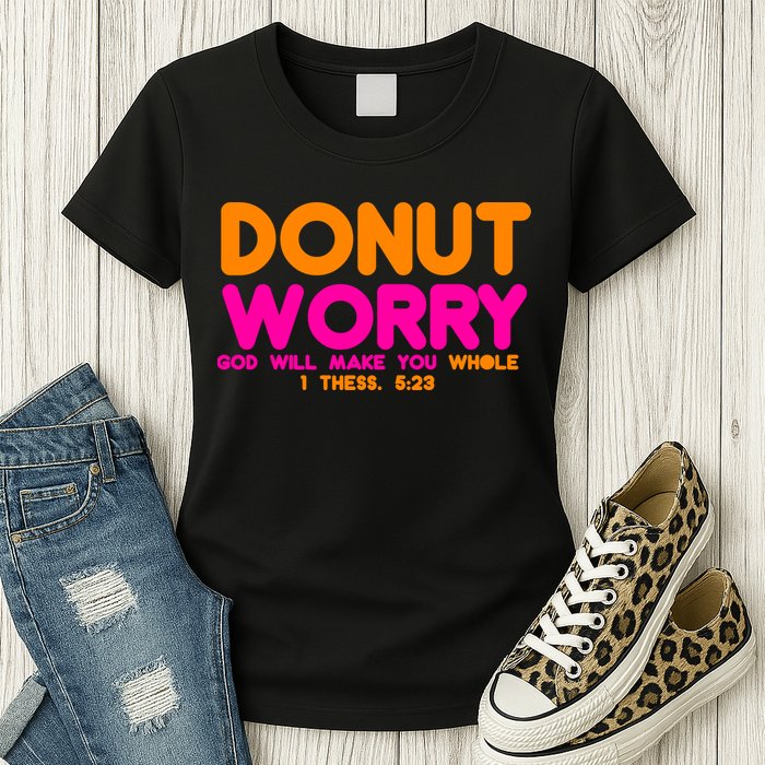 Donut Worry Womens T-Shirt