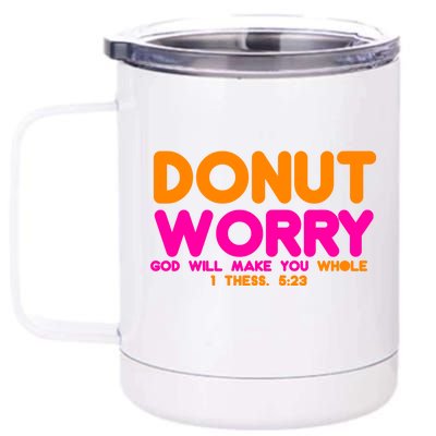 Donut Worry 12 oz Stainless Steel Tumbler Cup