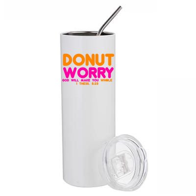 Donut Worry Stainless Steel Tumbler