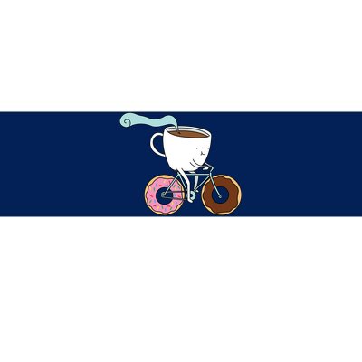 Donuts Coffee Bicycle  Bumper Sticker