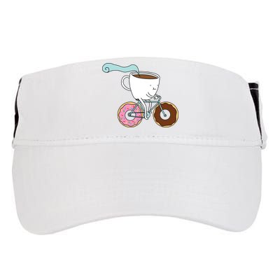 Donuts Coffee Bicycle  Adult Drive Performance Visor