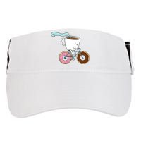 Donuts Coffee Bicycle  Adult Drive Performance Visor