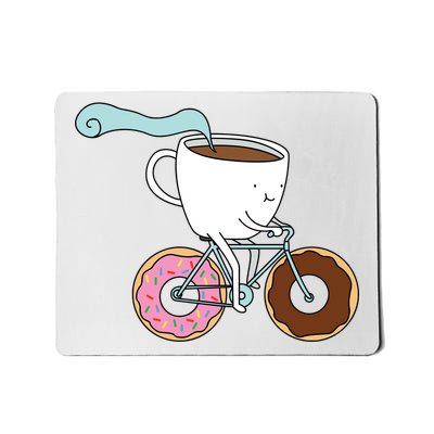 Donuts Coffee Bicycle  Mousepad