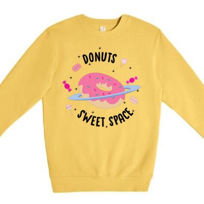 Donuts Sweet Space  Premium Crewneck Sweatshirt