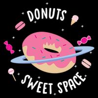 Donuts Sweet Space  USA-Made Doggie Bandana