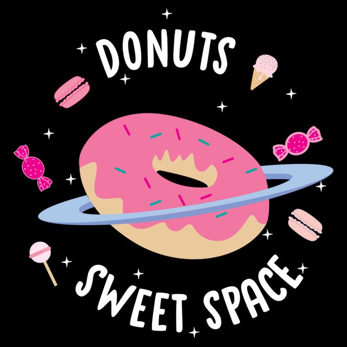 Donuts Sweet Space  USA-Made Doggie Bandana