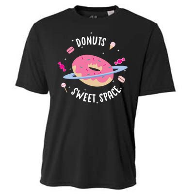 Donuts Sweet Space  Cooling Performance Crew T-Shirt