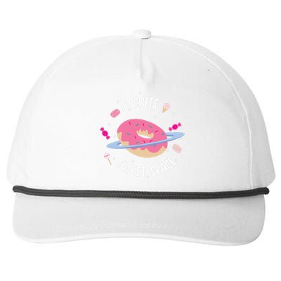 Donuts Sweet Space  Snapback Five-Panel Rope Hat