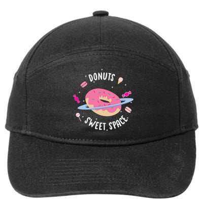 Donuts Sweet Space  7-Panel Snapback Hat