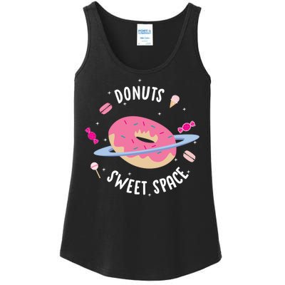 Donuts Sweet Space  Ladies Essential Tank