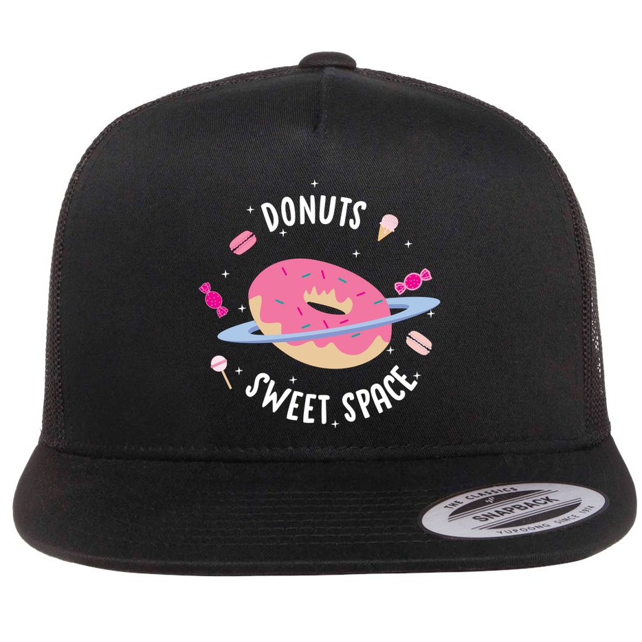 Donuts Sweet Space  Flat Bill Trucker Hat