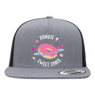 Donuts Sweet Space  Flat Bill Trucker Hat