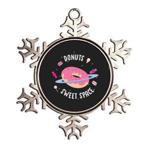 Donuts Sweet Space  Metallic Star Ornament