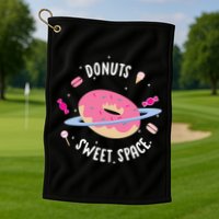 Donuts Sweet Space  Golf Towel